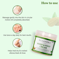 Glamveda Hand & foot crack cream 100 GM For Dry, Rough & Crack Heels & Elbow Ayurvedic Crack Cream, Paraben Free (3)