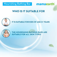 Mamaearth Fruit based Nourishing Clear Bathing Bar Baby Antibacterial Soap with Glycerine,SLS & paraben Free, For 2+ years age Kids | 75g x 5