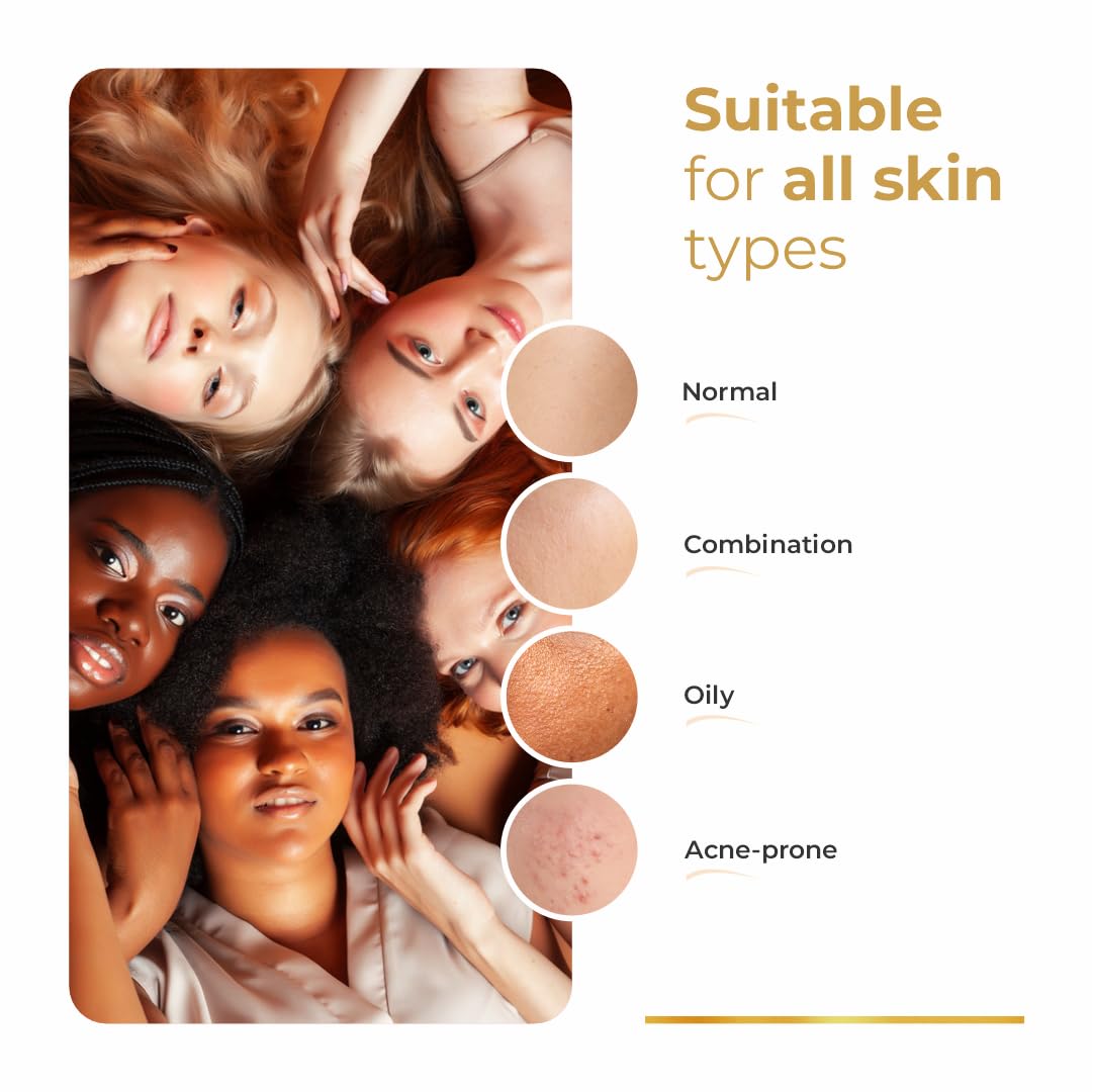 Brinton UV Doux Gold Silicone Sunscreen Gel SPF 50 PA+++ Enriched With Vitamin C & E | Water Resistant, Oil Free & Non- Greasy | UVA/UVB With Broad Spectrum, 50 g x Pack of 4