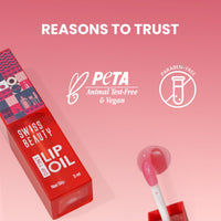 Swiss Beauty Dip Tint Colour Changing PH Lip Oil | With Vitamin E for Long-Lasting Nourishment and Hydration| Soft and Natural Pink Lips | Shade- Peach, 3ml