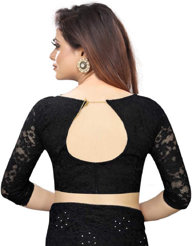 Avantika Fashion Women's  Jacquard Russell Net Saree With blouse piece