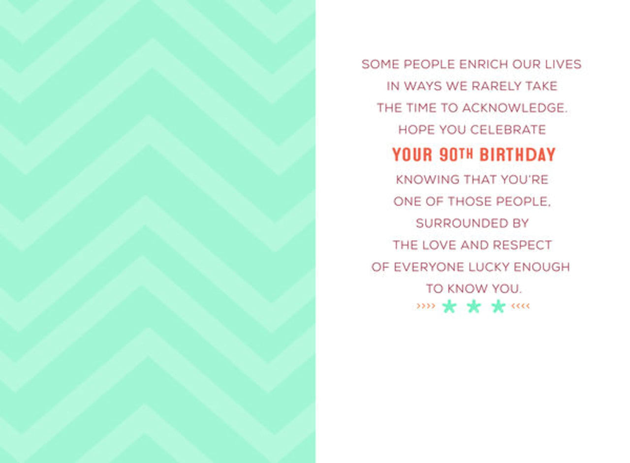 Hallmark 90th Birthday Card (90 Years Young)