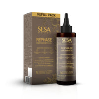 SESA Ayurvedic Rephase Refill Hair Growth Oil With 26 Herbs And 6 Essential Oils Promotes Hair Growth Help Reduces Hair Fall & Strengthen Roots Natural Hair Oil For Women And Men, 100 Ml
