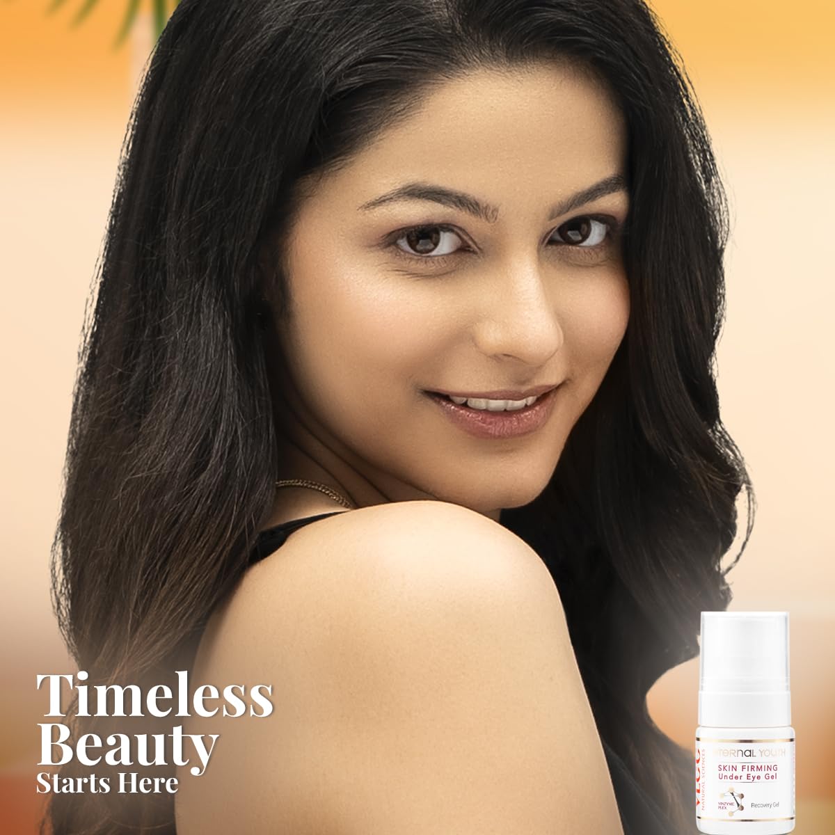 VLCC Eternal Youth Skin Firming Under Eye Gel - 20ml | Reduces Puffiness, Minimizes Pore Visibility, Smoothens Skin | Anti-Ageing Recovery Eye Gel | With Vinzyme Plex, Vitamin E and Niacinamide.