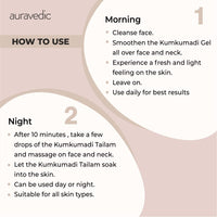 Auravedic Kumkumadi Tailam & Kumkumadi Gel Set Combo (30ml+100g) For Rejuvenating & Bright Skin, Kumkumadi Tailam From Kerala & Kumkumadi Gel With Kumkumadi Face Oil For Radiant Skin For Unisex