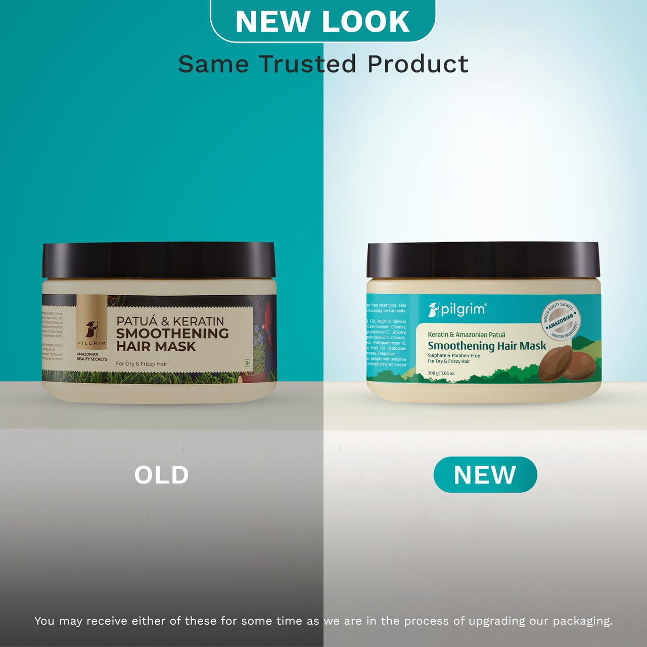 Pilgrim Amazonian Patu?&Keratin Strengthening Unscented Hair Mask Dry&Frizzy Hair Sacha Inchi Women&Men|Hair Mask High Shine&Hydration|Hair Mask Smoothening Hair|Silicon Free|200 Gram