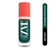 ZM Zayn & Myza Breathable Nail Enamel - Jelly Bean | Smooth Application | Quick-Drying I Longlasting I Chip-Defiant I Water Permeable | Glossy Finish | 100% Vegan, 6 ml