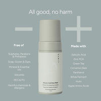 Gabit Oily Skin Essentials Kit for Oily & Acne Prone Skin | Salicylic Acid Face Wash, Salicylic & Green Tea Face Moisturizer | Reduces Breakouts, Open pores, Blackheads, Whiteheads| Women & Men, 150ml