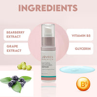 Jovees Premium Natural Whitening Serum | Gives Clear, Hydrated And Glowing Skin | And For All Skin Types | 50ml