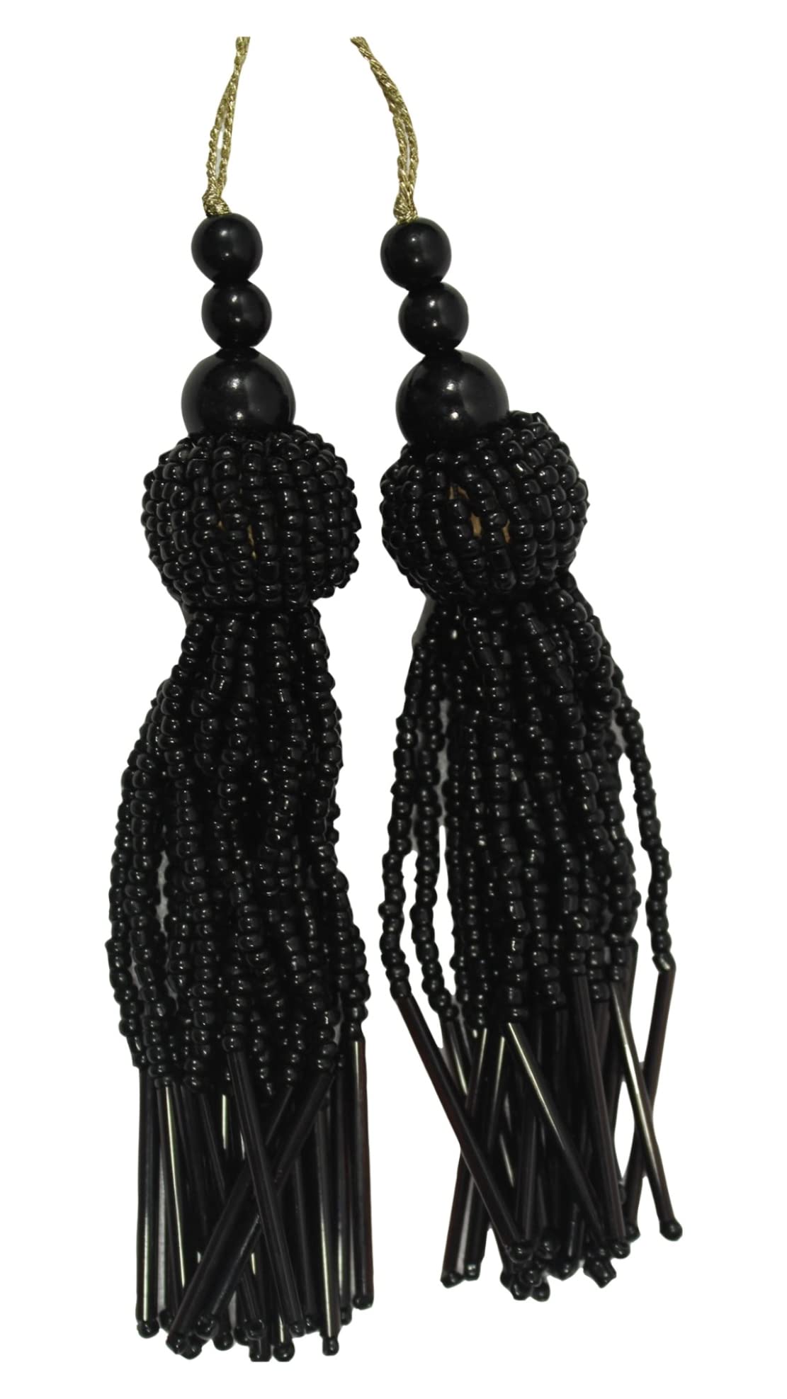 Trendy and Ethnic Acrylic Pearls Tassel Women's  Ethnic Work Hanging Latkan for Sareepallu Blouse Dupatta Lehenga (Set of 1 Pairs)