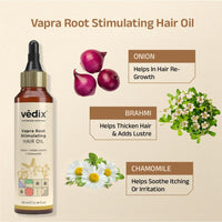Vedix Ayurvedic Hair growth Kit | 5 product Kit | for Normal Hair, Dry Scalp, Wavy Hair | Vedix Hair Oil, Shampoo, Serum, Mask, Conditioner Set