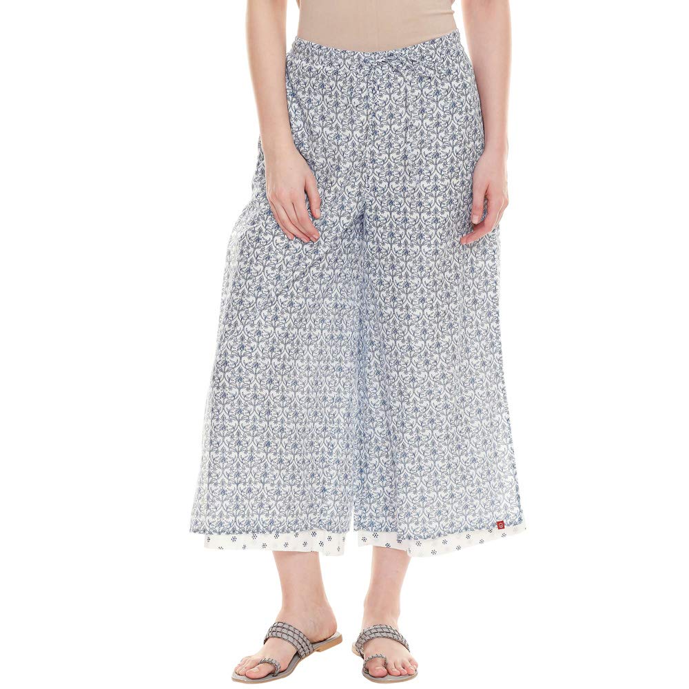 BIBA Womens Printed Palazzos