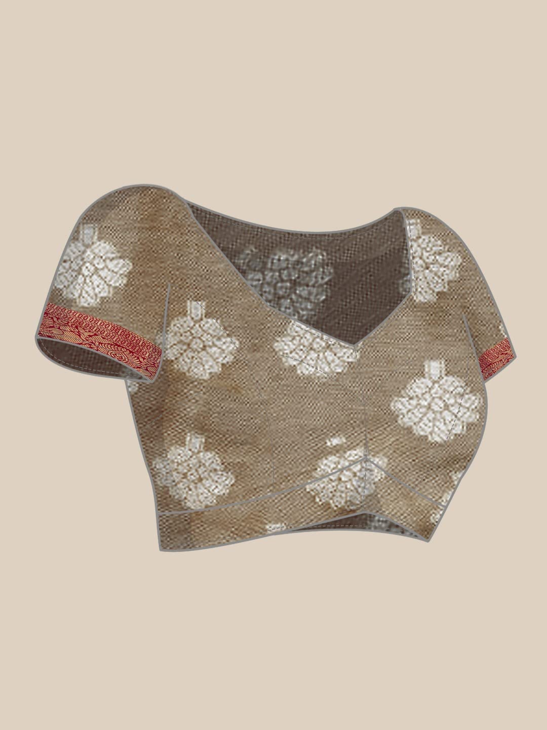 Pandadi Saree Women's  Arasi Soft Tissue Banarasi Silk Dharmavaram Pattu Saree With Unstiched Blouse Piece