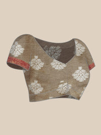 Pandadi Saree Women's  Arasi Soft Tissue Banarasi Silk Dharmavaram Pattu Saree With Unstiched Blouse Piece