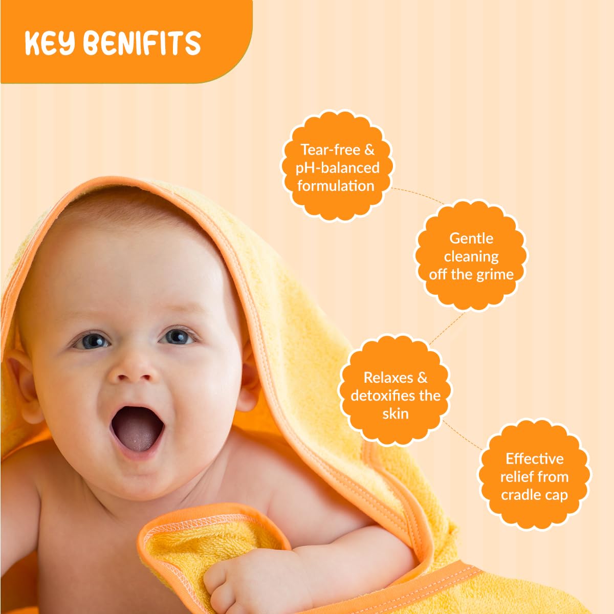 Fixderma Hoopoe Gentle Hair & Body Wash for Kids with Colloidal oatmeal, Aloe Vera Gel Extract, Calendula & Coconut Oil|Top to Toe wash for Baby | Tear Free Formula | Dermatologist Tested (100 Ml)