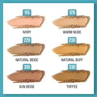 Maybelline New York Fit Me Matte+Poreless Liquid Foundation & Compact Powder For Oily Skin,Natural, Matte, Fit Me Shade 128 Warm Nude, Everyday Base, Flawless Base Makeup, Combo Pack, 8 Gm, Cream