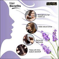 Indus Valley 100% Pure Natural & Organic, Undiluted Lavender Essential Oil with Dropper for Skin, Hair Care -15ml