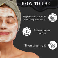 Khadi Natural Charcoal Soap |Deep Cleansing | Purifying | Oil Control | 125g (Pack of 4)