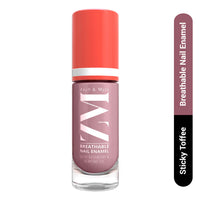 ZM Zayn & Myza Breathable Nail Enamel - Sticky Toffee | Smooth Application | Quick-Drying I Longlasting I Chip-Defiant I Water Permeable | Glossy Finish | 100% Vegan, 6 ml