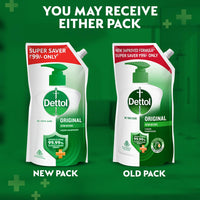 Dettol Antiseptic Liquid for First Aid, Surface Disinfection and Personal Hygiene, 250ml & Dettol Liquid Handwash Refill - 675ml | Germ Defence Formula | 10x Better Germ Protection