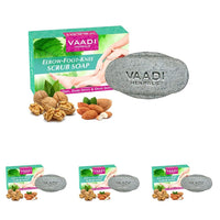 Vaadi Herbals Elbow Foot Knee Scrub Soap with Almond and Walnut Scrub, 75g (Pack of 4)