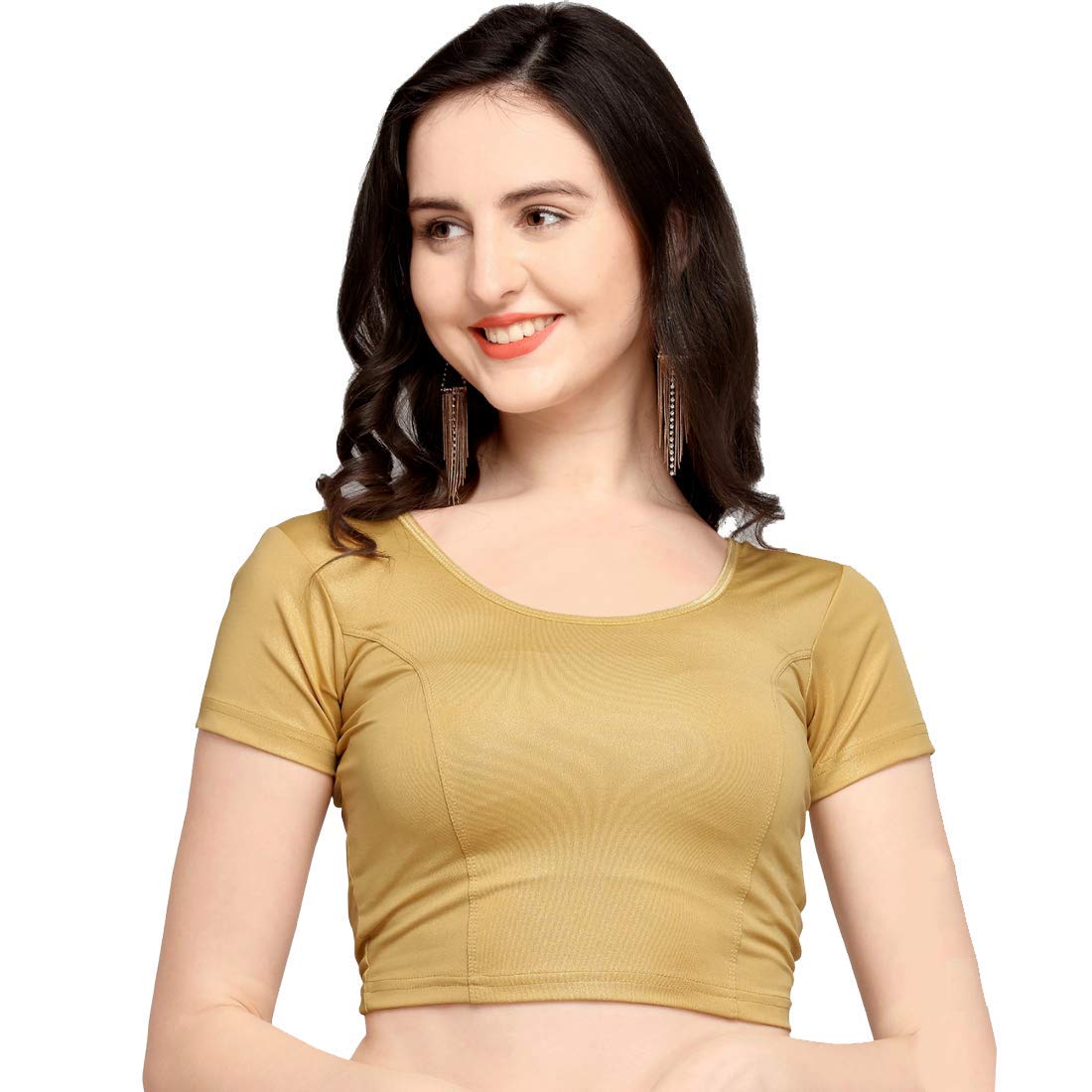 Life Win Stretchable Blouse 28 to 46 Size Cotton Lycra for Women