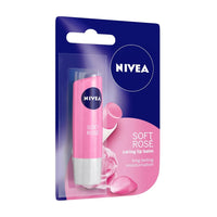 NIVEA Men Lip Care, Active Care Lip Balm, SPF 15, 4.8g And NIVEA Lip Balm, Soft Rose, 4.8g