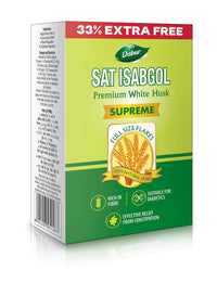 DABUR Sat Isabgol (Psyllium Husk) - 45 grams + Free 15 grams|Rich In Fiber|Effective Relief From Constipation & Bloating|Promotes Bowel Health|Non Habit Forming|100% Ayurvedic,Flake