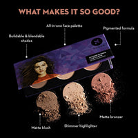 SUGAR Cosmetics - Contour De Force - Face Palette with Lightweight Blush, Highlighter And Bronzer - 03 Fierce Feat - Long Lasting Contour Blush Palette