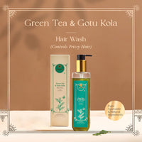 Ashpveda Gotu Kola and Green Tea Hair Wash Shampoo - Promotes Healthy, Silky-Smooth Hair - Natural Ingredients With Hair Frizz Control (30 ml)
