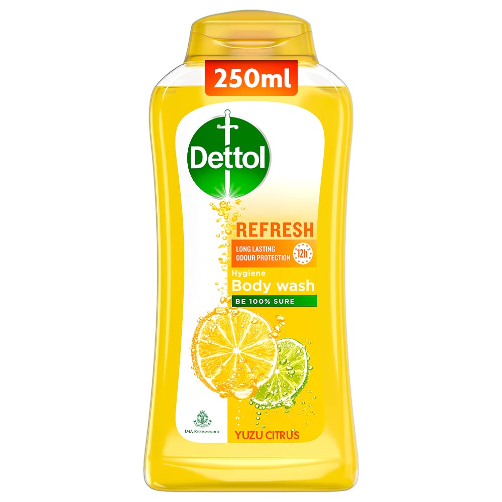 Dettol Liquid Disinfectant for Floor Cleaner, Surface Disinfection, Personal Hygiene (Lavender Blossom, 1L) & Body Wash and Shower Gel for Women and Men, Refresh - 250ml