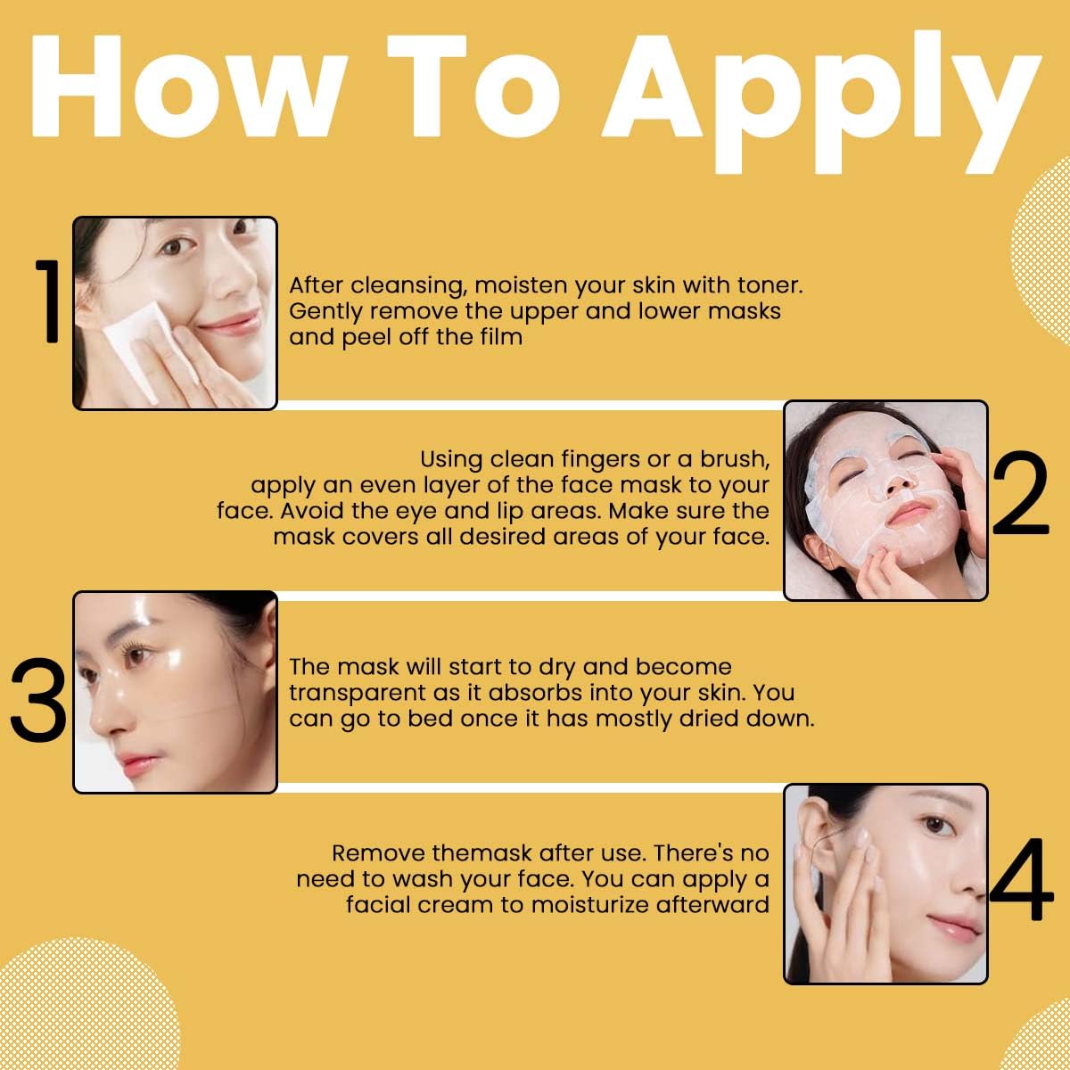 Bee & Beauty Bio Collagen Overnight Mask Pack of 2 | Korean Face Mask For Glass Skin | Sheet Mask For Deep Hydration, Pore minizmizing With Goodness Of Honey