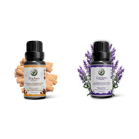 ZenAum Essences Calm Mind Ritual Duo | 100% Pure Lavender & Sandalwood Essential Oils Pack of 2 (15ml+15ml) | Stress Relief, Relaxation & Restful Sleep | FDA Approved | GMP, IFRA, ISO Certified
