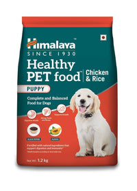Himalaya Healthy Puppy Dry Dog Food | Chicken & Rice| Contains 20+ Nutrients, Vitamins, Minerals for Complete and Balanced Food | 1.2Kg