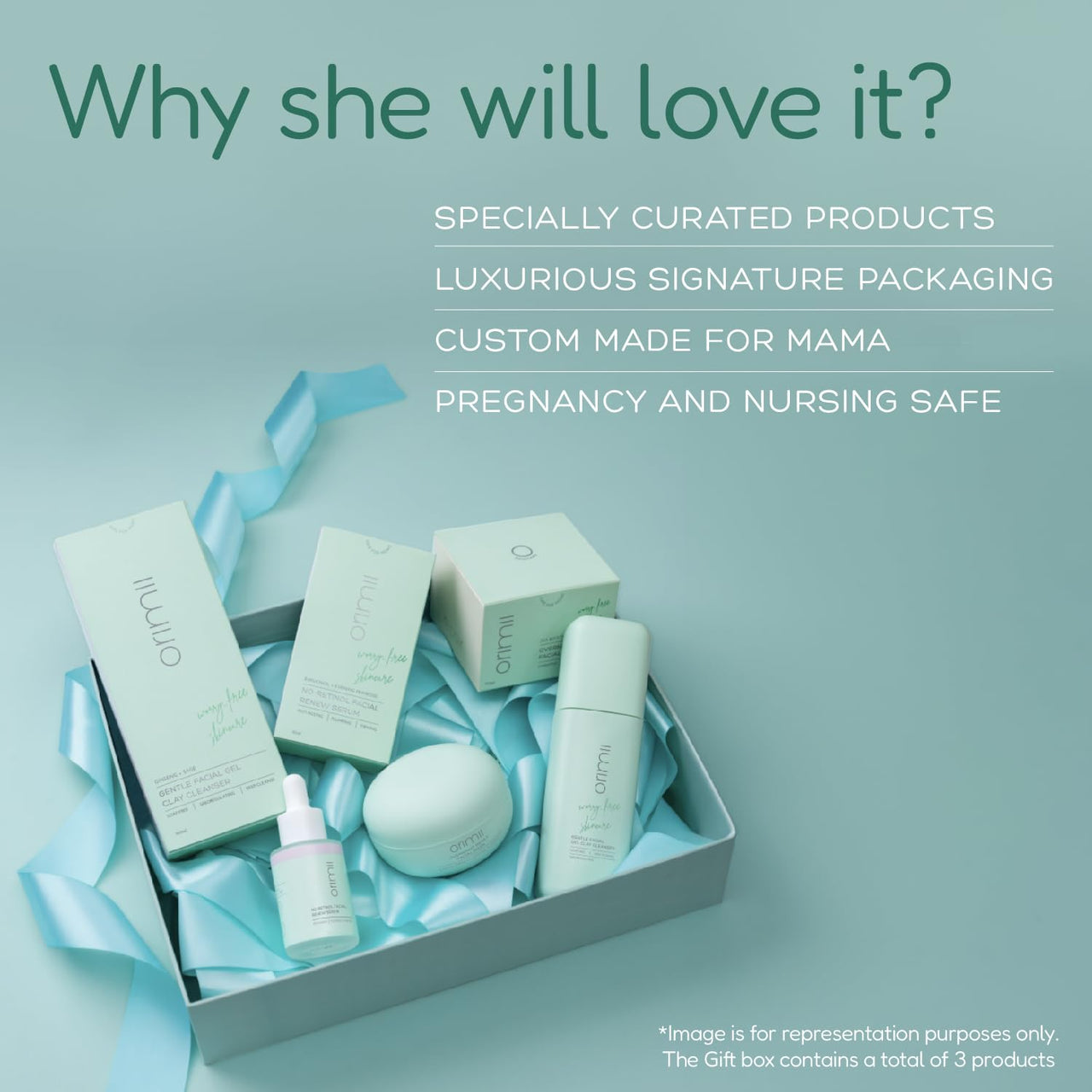 Orimii All A Mama Wants Pregnancy Gift Box, Pregnancy Gift Set For Women & Mothers | Perfect Baby Shower Gift for New Moms & Expecting Mothers | Mothers Day Special Gift Set