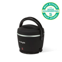 Crock-Pot Electric Lunch Box, Portable Food Warmer for Travel, Car, On-the-Go, 20-Ounce, Black Licorice | Keeps Food Warm & Spill-Free | Dishwasher-Safe | Gifts for Women, Men