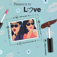 Dazller Lip Colour Lipstick Combo Pack of 6|Vibrant Matte Liquid Lipstick for Women|Long Stay|Smudge-Proof|Non-Transfer|Nude Mood|21.6g