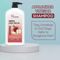 TryOnes Apple Cider Vinegar Shampoo with Natural Ingredients Frizz, Scalp Nourishment Shampoo for Hair Fall | No Sulphate No Paraben | For Men & Women – 1000ml