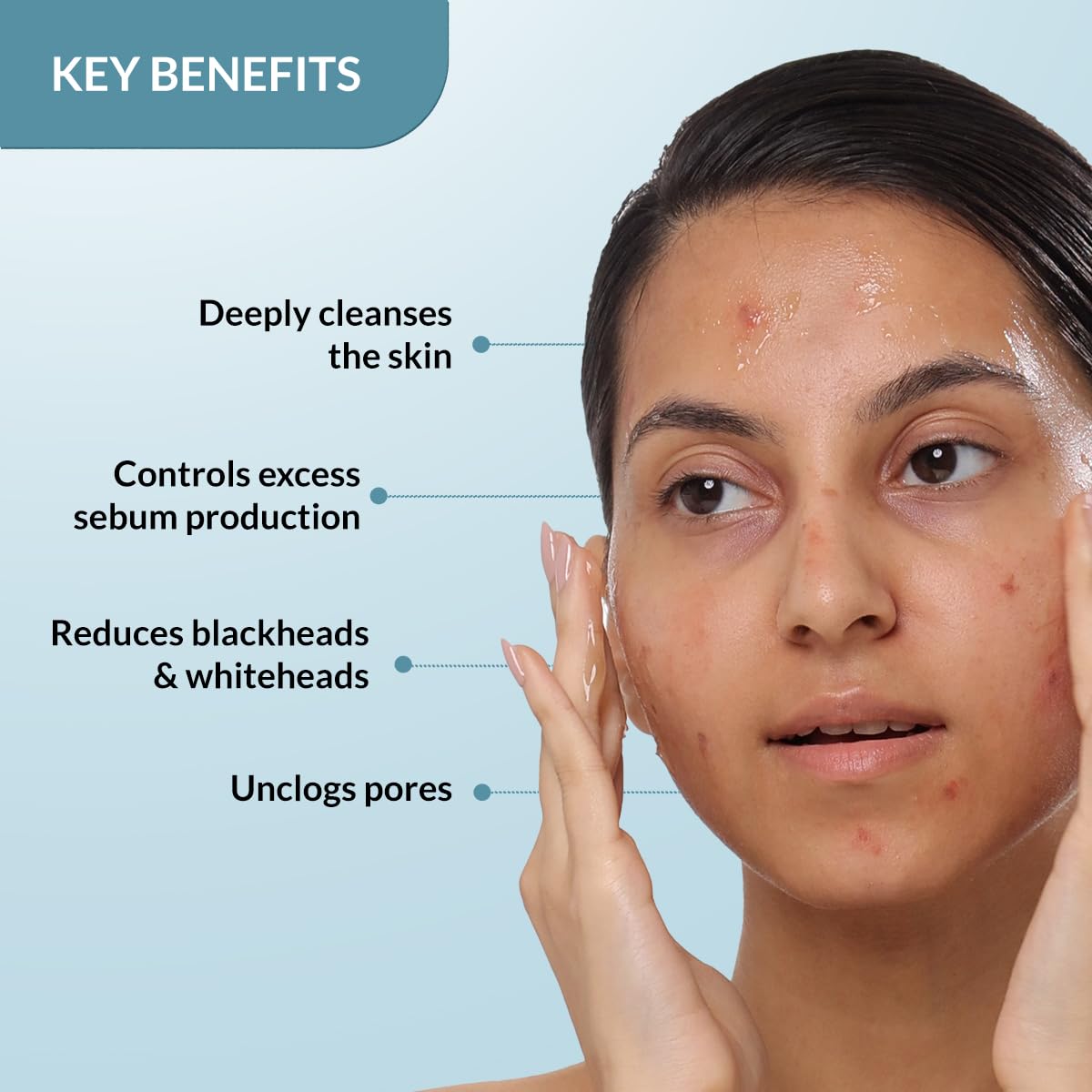 Fixderma 2% Salicylic Acid Face Wash for Oily Skin | Sulphate Free | Face Cleanser for Acne or Pimples | Acne Clearing Face Wash for Men & Women - 60 ML