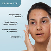 Fixderma 2% Salicylic Acid Face Wash for Oily Skin | Sulphate Free | Face Cleanser for Acne or Pimples | Acne Clearing Face Wash for Men & Women - 60 ML