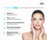 Love Earth Hyaluronic Acid Serum With Organic Aloe Vera & Essential Oils For Moisturised, Nourished & Hydrated Skin 30 ML