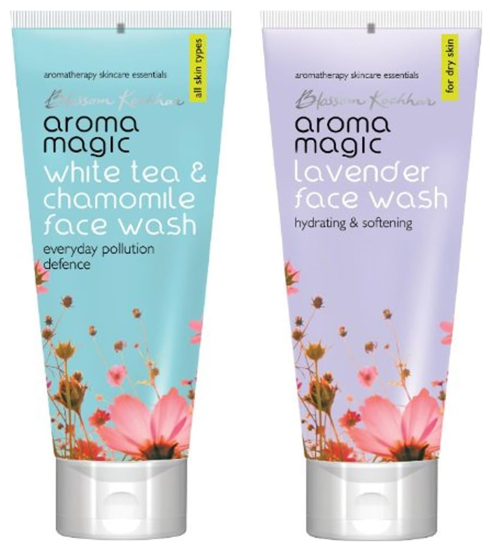 Aroma Magic Face Wash 100 ml (Lavender) And Aroma Magic White Tea And Chamomile Face Wash, 100ml