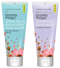 Aroma Magic Face Wash 100 ml (Lavender) And Aroma Magic White Tea And Chamomile Face Wash, 100ml