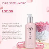 The Face Shop Chia Seed Hydro Cream with Vitamin B12 & Chia Seeds | 24HR Intense Hydration Face Cream | For Intense Moisturization & Skin Barrier Protection | Korean Skin Care, 145ml