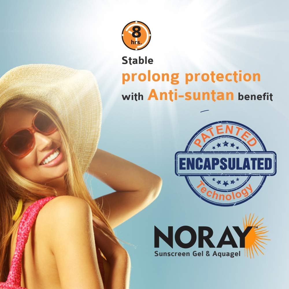 Vegetal Noray SPF 50 Sunscreen Gel, Broad Spectrum, Oil-Free, Anti-Tan, 50g, Pack of 2