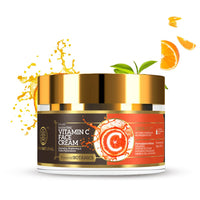 Khadi Natural Vitamin C Face Cream | Hydrating Face Cream | Face Cream for Reducing Dark Spots |Protect dull and aging skin| Powered Botanics | Suitable for All Skin Types | 50gm