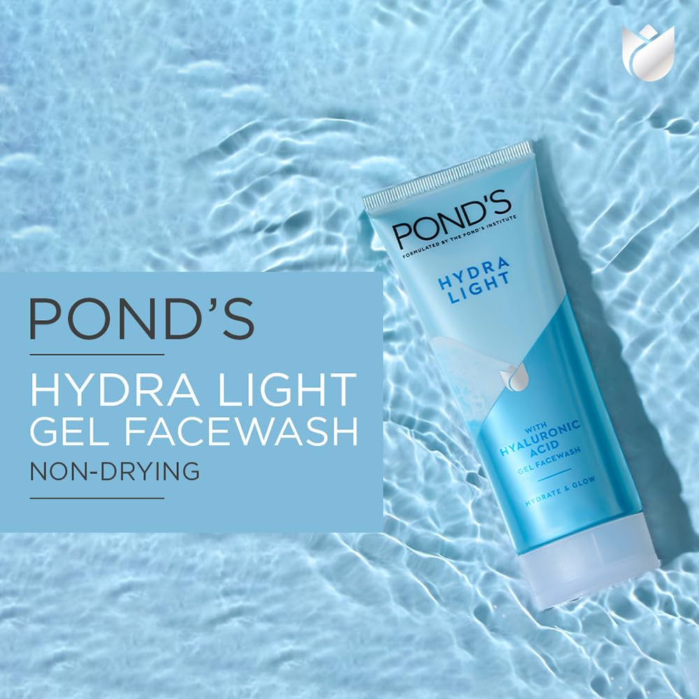 POND's Hydra Light hyaluronic acid hydrating gel facewash hydrate and glow 100g