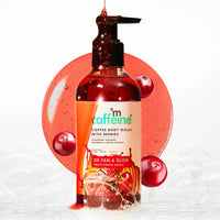mCaffeine Coffee Body Wash With Berries | Tan Removal & Deep Cleansing | Vitamin C Rich Berries for Glowing Skin | Nourishes & Softens Skin | Fruity Fragrance Shower Gel for Men & Women - 300ML