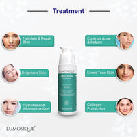 LUMOSIQUE® Daily Dose Face Serum for Maintain & Repair Skin, Target Tanning, Hydrates & Plump The Skin, Improve Skin Barrier | For Use in AM & PM | Men & Women| 30ml