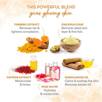 WOW Skin Science Ubtan Cleansing Face Wash | Turmeric & Saffron | All Skin Types | Clear, Glowing Skin | 100% Vegan | Paraben & Sulphates Free | For Women & Men | 100 ml